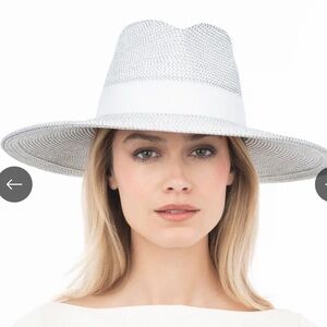 Eric Javits White and Gray Women's Hat